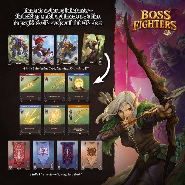 Gra Planszowa Boss Fighters QR z Aplikacją Nasza Księgarnia