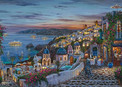 Puzzle 1000 el. Zachód Słońca nad Santorini Schmidt Spiele