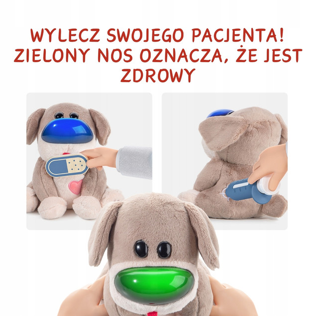 Zabawka Interaktywna Weterynarz Dr. Dog Topbright z Transporterem i Akcesoriami 36m+
