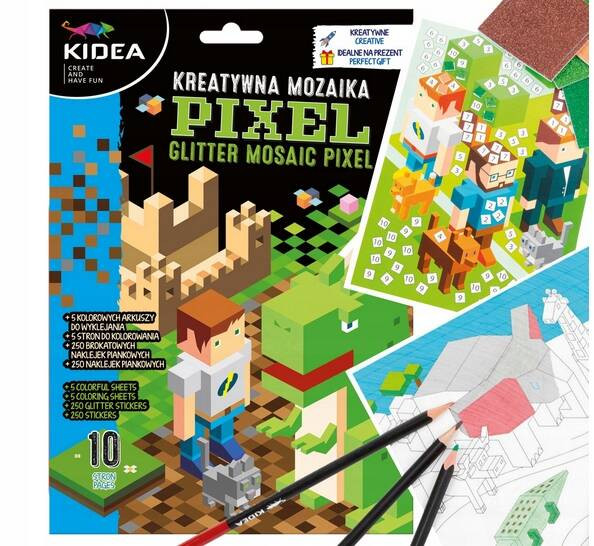 Mozaika Minecraft 5 arkuszy – Kidea