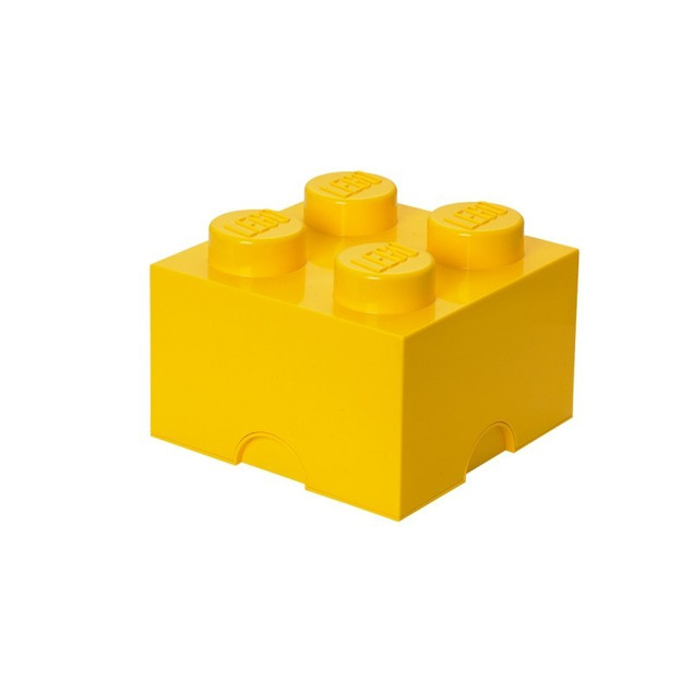 Pojemnik LEGO Klocek 4 Żółty 40031732 – Duży Organizer na Klocki i Zabawki