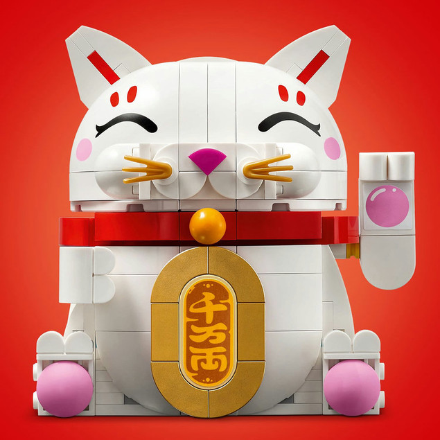 LEGO® Japoński Kot Szczęścia Maneki-neko 40813 – 280 elementów, 9 lat+