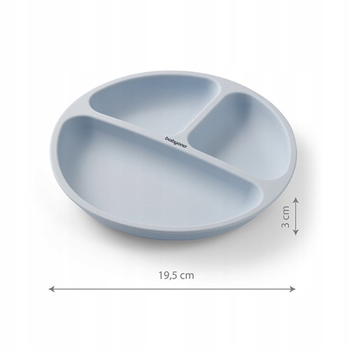 Talerzyk silikonowy z przyssawką niebieski – Babyono