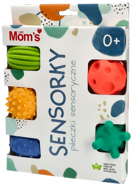 MOM'S CARE Piłeczki Sensoryczne Pastelowe 5 sztuk