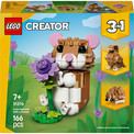 LEGO Creator 3w1 Chomik z Kwiatkiem, Jeż, Orzeł – Klocki dla Dzieci 7+ (31376)