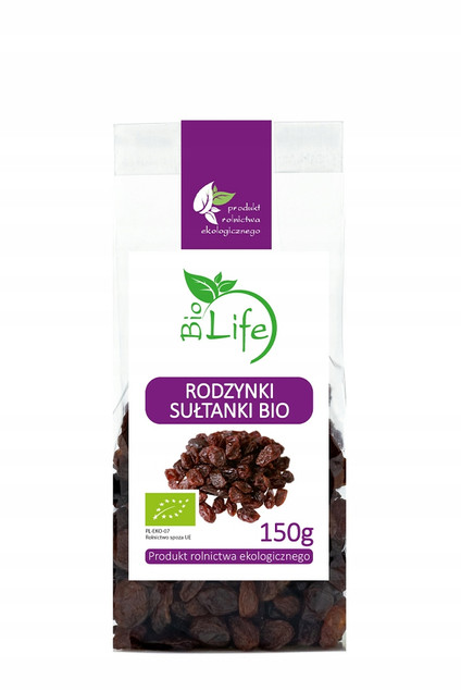 Rodzynki Sułtanki Biolife BIO 150 g