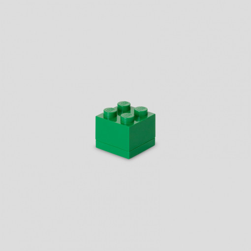 Pojemnik LEGO Mini Box 4 Zielony 60ml | Organizer Na Przekąski