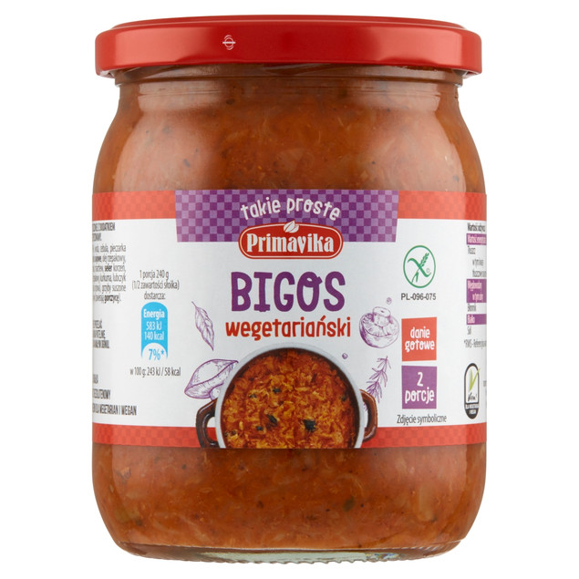 Bigos Primavika wegetariański wegański bezglutenowy 742 g