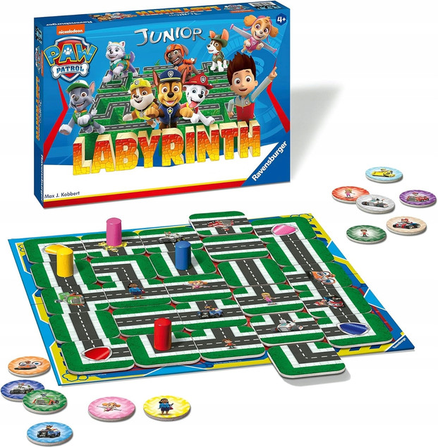 Gra planszowa Ravensburger Labyrinth Junior Psi Patrol