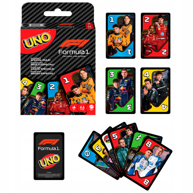 Uno Formuła 1 Mattel