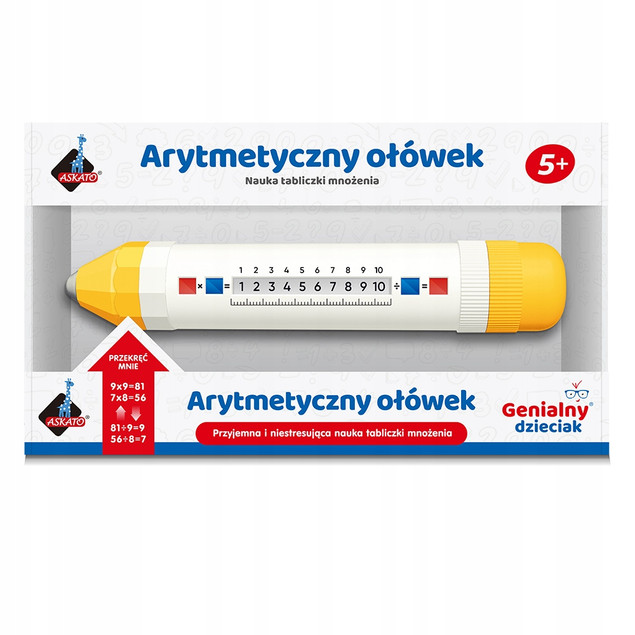 Ołówek Arytmetyczny Genialny Dzieciak: Nauka Mnożenia i Dzielenia dla Dzieci