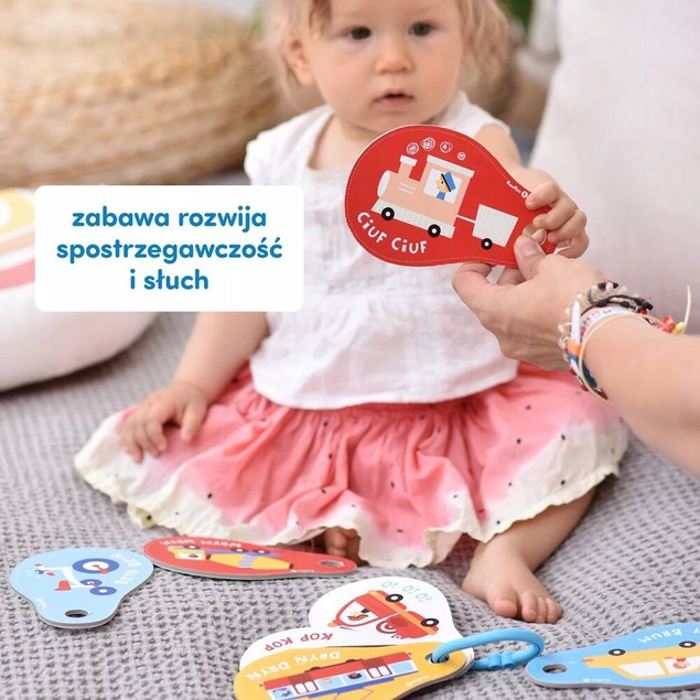 Dźwięki Pojazdy Książeczka Obrazkowa Na Kółeczku 1+ CzuCzu