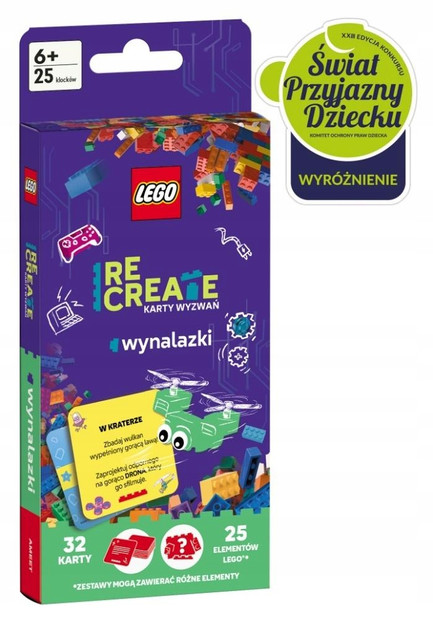 Lego Recreate. Karty Wyzwań. Wynalazki Praca zbiorowa