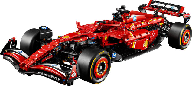 LEGO Technic 42207 Bolid F1 Ferrari SF-24 – Model Samochodu Wyścigowego dla Dorosłych
