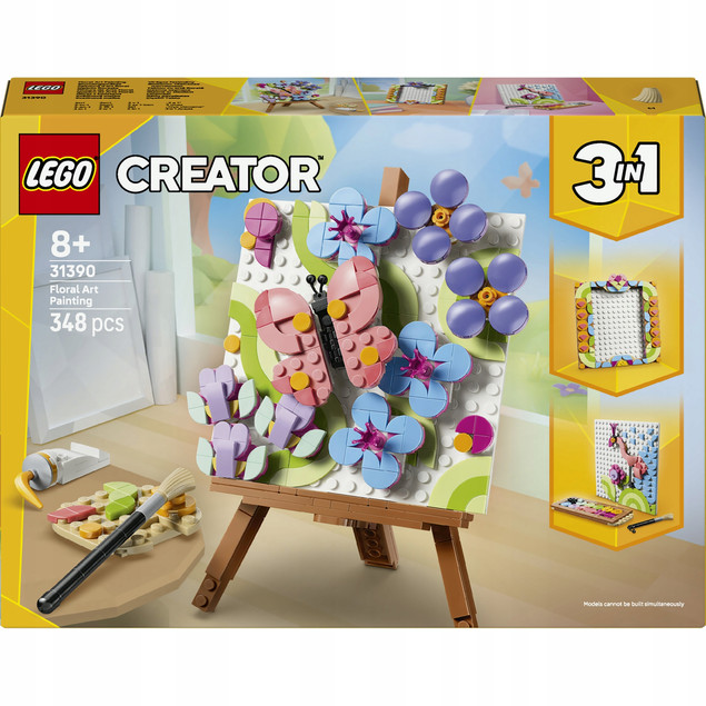 LEGO Creator 3w1 31390 Malowanie Kwiatów Zestaw Artystyczny