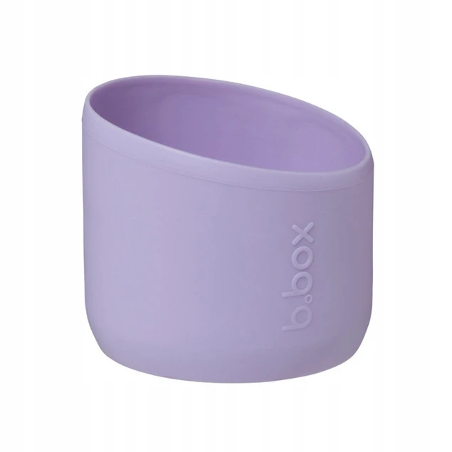 Nakładka ochronna silikonowa b.box 1L Lilac Love 6+ na butelce termicznej