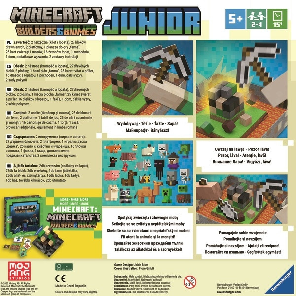 Ravensburger Minecraft: Budowniczy i Biomy Junior