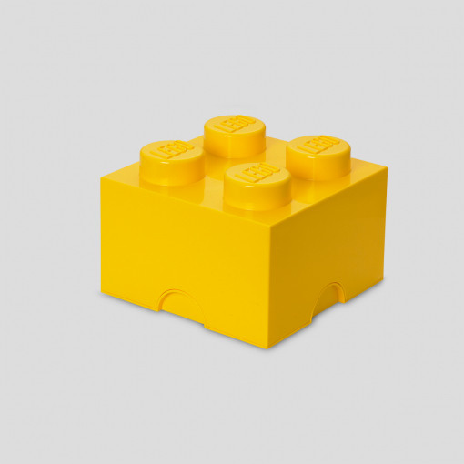 Pojemnik LEGO Klocek 4 Żółty 40031732 – Duży Organizer na Klocki i Zabawki
