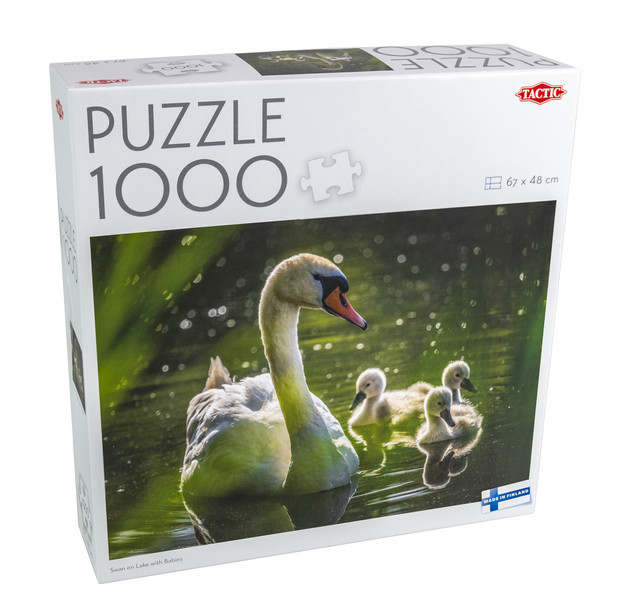 Puzzle 1000 TACTIC Lovers: Łabędź na Jeziorze z Dziećmi