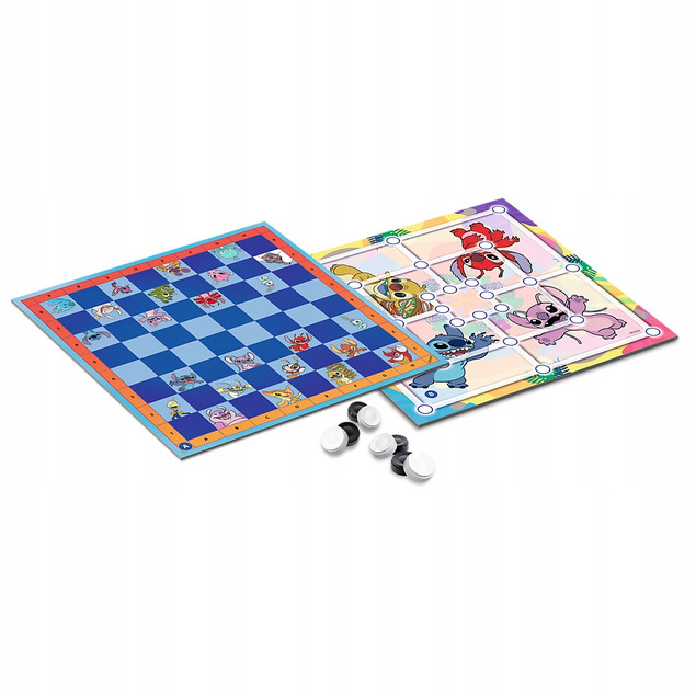 Gra planszowa Warcaby i Młynek Lilo & Stitch Trefl 02799