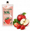 Owolovo sok jabłko truskawka z polskich owoców tubka 300ml