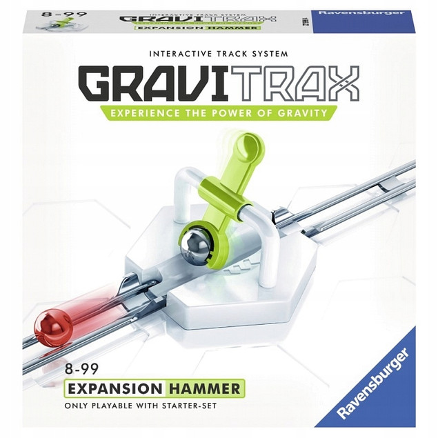 Zestaw uzupełniający Ravensburger Gravitrax metalowy biały 8 lat +