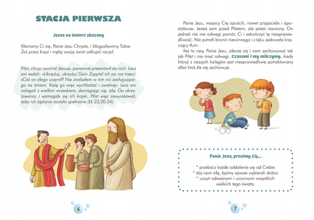 Dzieci poznają drogę krzyżową Barbara Baffetti