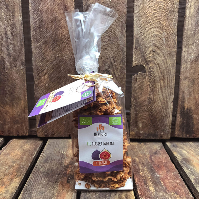CIASTKA OWSIANE Z FIGAMI BEZGLUTENOWE BIO 150 g - IRENKI