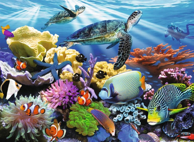 Puzzle Ravensburger Życie w oceanie 200 elementów