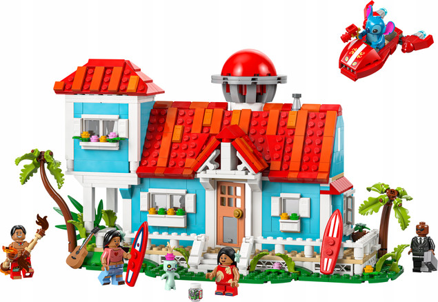 Klocki LEGO® Disney 43268 Domek na plaży Lilo i Stitcha