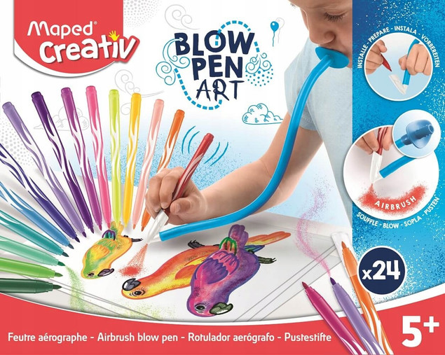 Flamastry dmuchane Blow Pen 24 kolory | Maped