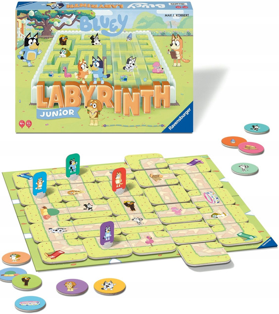 Gra planszowa Ravensburger Labyrinth Junior Bluey
