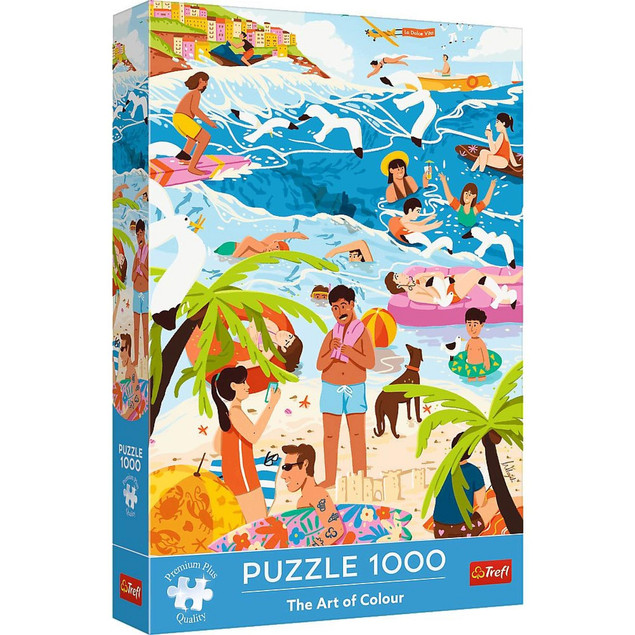 PUZZLE 1000 ELEMENTÓW THE ART OF COLOUR W WAKACYJNYM FERWORZE TREFL