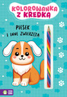 Kolorowanka Piesek i Inne Zwierzęta z Kredką Zielona Sowa
