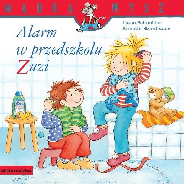 Okładka książki Mądra Mysz. Alarm w przedszkolu Zuzi