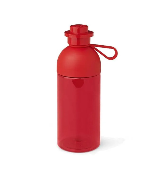 Bidon LEGO® Butelka na Wodę Czerwona Przezroczysta 500 ml