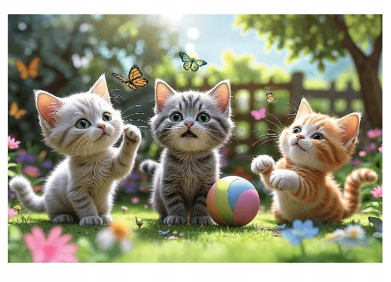 Puzzle Trefl 17412 Trzy Kociaki 60 el. dla Dzieci