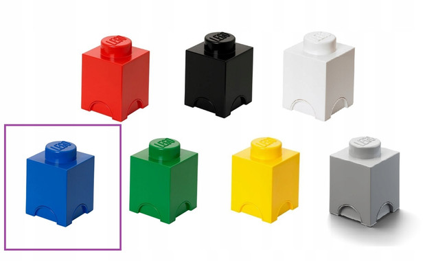 Pojemnik LEGO Storage Brick 1 Klocek Niebieski