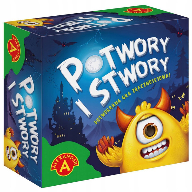 Potwory i Stwory Gra Karciana Zręcznościowa Refleks 5+ Alexander 2435