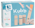 BS Toys Kubb – drewniana rodzinna gra plenerowa, zestaw 2-6 graczy, 8+