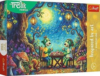 Puzzle 100 Rodzina Treflików Inspired By Art Spotkanie w Kawiarni Trefl