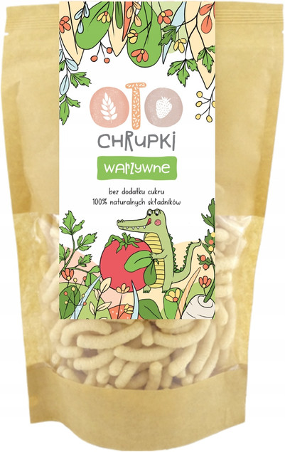 OTO Chrupki Naturalne WARZYWNE Kukurydziane SZPINAK Soczewica 25g Otolandia