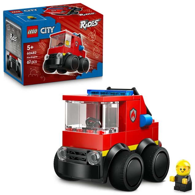 LEGO CITY Pojazdy Wóz strażacki z figurką strażaka 60482