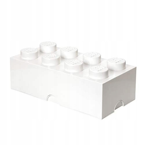 Pojemnik klocek LEGO Brick 8 Biały