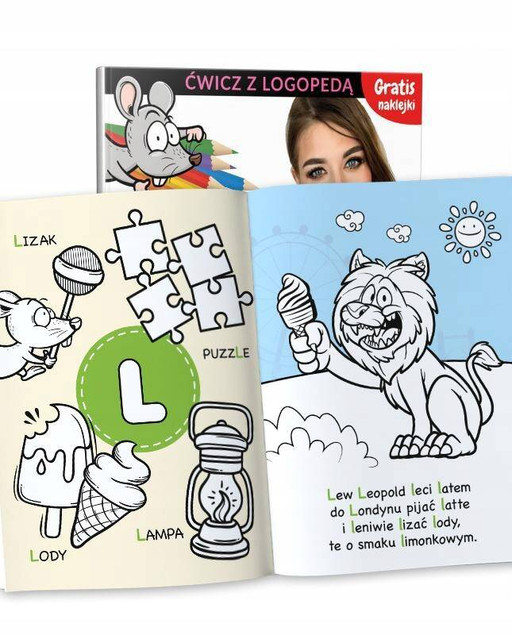Kolorowanki Logopedyczne Głoski J L R Martel