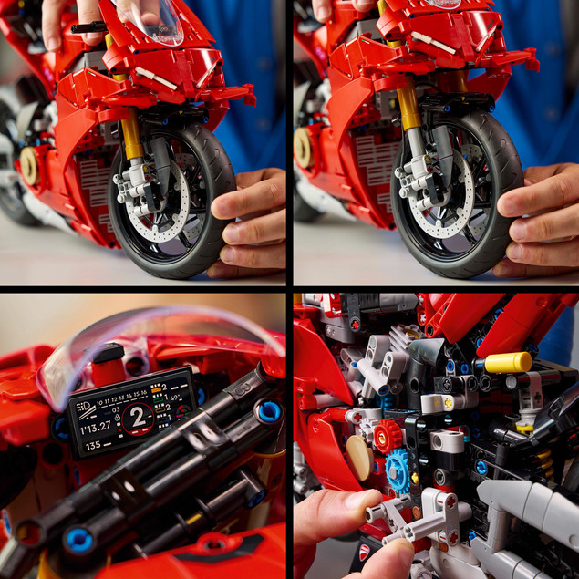Klocki LEGO Technic motocykl Ducati Panigale V4 S 42202 1:5 1603 elementów