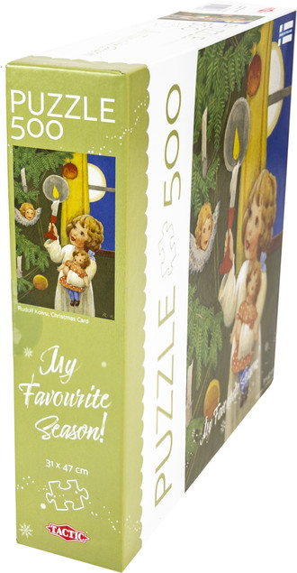 Puzzle Tactic 500 elementów Christmas Card Świąteczne