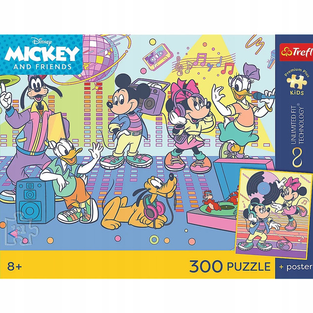 Trefl Puzzle PPK Disney 300 el. Ekscytująca Przygoda + Plakat Kolekcjonerski