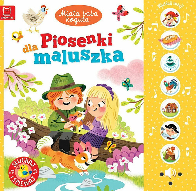 Piosenki dla Maluszka 4w1 – zestaw książeczek grających, 28 piosenek, 0+