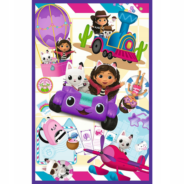 Puzzle Kolorowe dni Gabby - Trefl 34882 (3x80 el.)